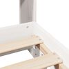 vidaXL Sängram utan madrass vit 180x200 cm massiv furu