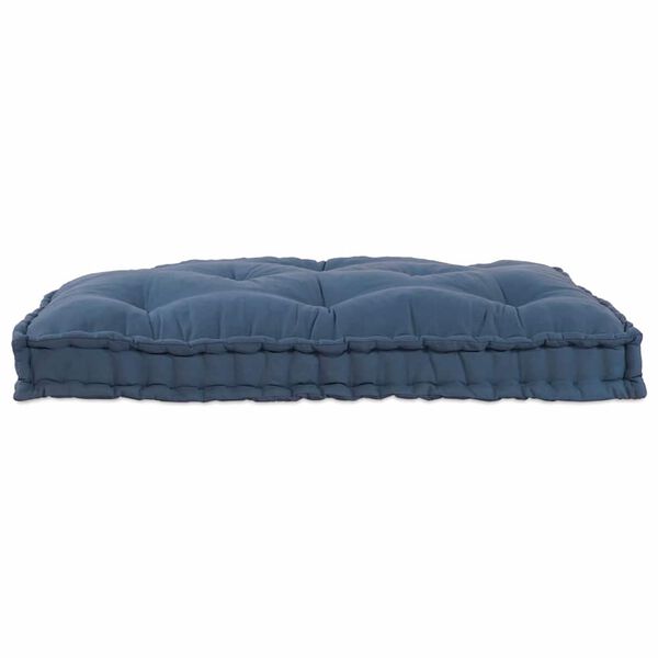 vidaXL Pallettsoffa Kudde Indigo 120 x 80 x 12 cm tyg