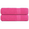 vidaXL Badlakan FROGN 2 st rosa 100x150 cm 360 gsm