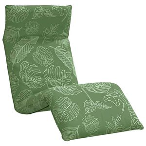 vidaXL Hopf&auml;llbar solstol bladm&ouml;nster 175x54x8,5 cm oxfordtyg