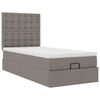 vidaXL Ottoman s&auml;ngram med madrass taupe 90x190 cm tyg