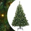 vidaXL Konstgjord julgran med 150 LED-lampor Gr&ouml;n 120 cm PE och PVC