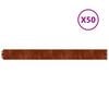 vidaXL Rabattkanter 50 st 10x103 cm flexibelt cortenst&aring;l