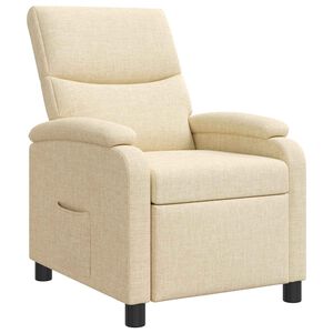 vidaXL Recliner Gr&auml;ddvit Tyg