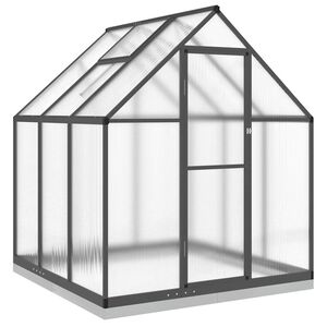 vidaXL V&auml;xthus med ram antracit 169x169x202 cm aluminium
