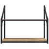 vidaXL Vägg hylla med hylla artisan ek 60 x 21 x 51 cm Konstruerat trä