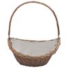 vidaXL Vedkorg med handtag 57x46,5x52 cm brun pil