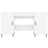 vidaXL Skrivbord vit 140x50x75 cm konstruerat tr&auml;