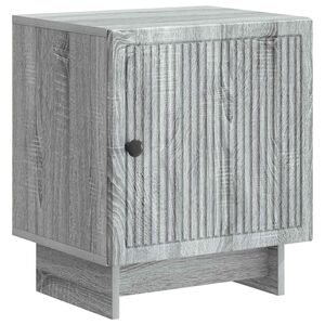 vidaXL Nattduksbord Gr&aring; sonoma-ek 43 x 34,5 x 50 cm Konstruerat tr&auml;