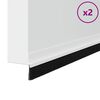 vidaXL Självhäftande dörrborstlist 2 pcs Vit 100 cm Aluminiumlegering