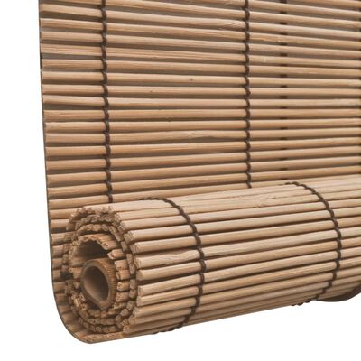 vidaXL Rullgardin bambu 2 st 80 x 160 cm brun