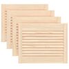 vidaXL Sk&aring;pluckor lamelldesign 4 st 39,5x49,4 cm massiv furu