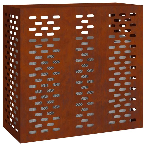 vidaXL T&auml;ckning f&ouml;r Luftkonditionering Rostig 110 x 50 x 105 cm