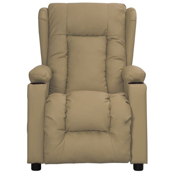 vidaXL Reclinerf&aring;t&ouml;lj cappuccino konstl&auml;der
