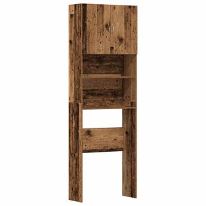 vidaXL Tv&auml;ttmaskinssk&aring;p gammalt tr&auml; 64x24x190 cm konstruerat tr&auml;