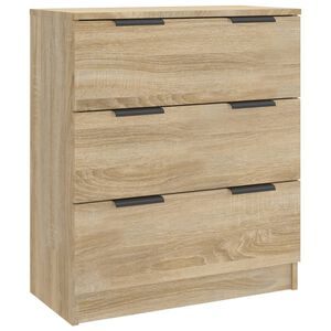 vidaXL Byr&aring; sonoma-ek 60x30x70 cm konstruerat tr&auml;