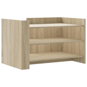 vidaXL Soffbord sonoma-ek 80x50x50 cm konstruerat tr&auml;