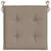 vidaXL Stolsdynor 2 st taupe 50x50x4 cm oxfordtyg