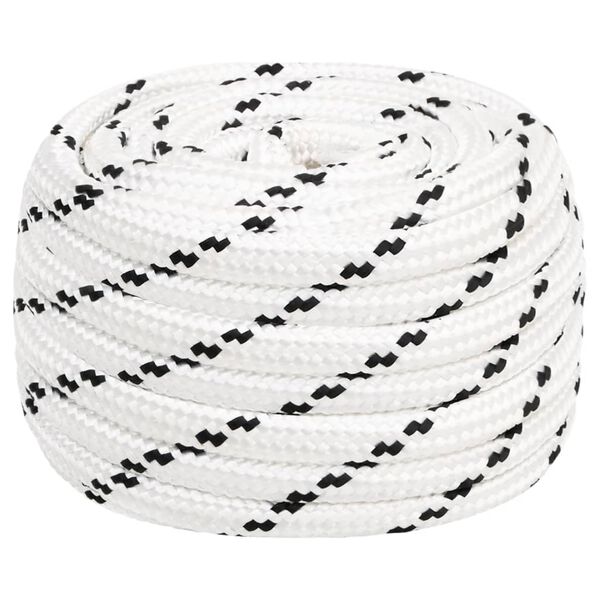 vidaXL Rep vit 18 mm 100 m polyester