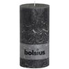 Bolsius Blockljus 200x100 mm antracit 4-pack