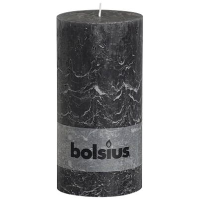 Bolsius Blockljus 200x100 mm antracit 4-pack