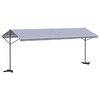 vidaXL Frist&aring;ende markis bl&aring; och vit 600x300 cm tyg och st&aring;l