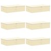 vidaXL F&ouml;rvaringsl&aring;da 6 st Non-woven tyg 70 x 40 x 18 cm 50,4 L