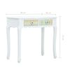 vidaXL Avlastningsbord vit 80x40x74 cm tr&auml;