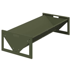 vidaXL Fodertrog f&ouml;r boskap Olivgr&ouml;n 108 x 50 x 28 cm 10 kg