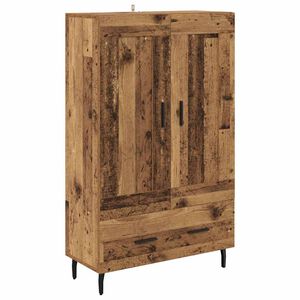 vidaXL Sk&aring;p Gammalt tr&auml; 69,5 x 31 x 115 cm Konstruerat tr&auml;
