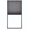 vidaXL Plisserat insektsn&auml;t f&ouml;r f&ouml;nster brun 80x160 cm aluminium