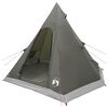 vidaXL 3 person Arm&eacute;gr&ouml;n 185T Polyester med PU-bel&auml;ggning