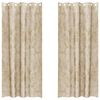 vidaXL Sammetsgardiner 2 st Kr&auml;m 245 x 140 cm Sammet