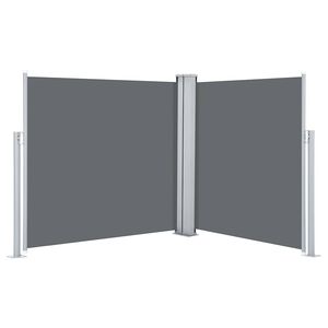 vidaXL Inf&auml;llbar sidomarkis antracit 100x600 cm