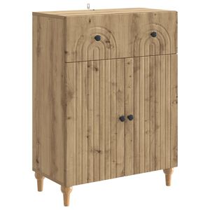 vidaXL Sideboard med l&aring;da Artisan-ek 66 x 34,5 x 90 cm Konstruerat tr&auml;