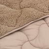 vidaXL Sommar Duvet Taupe 200 x 220 cm Mikrofiber och Teddyfleece