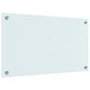 vidaXL Köksplånbak Vit 70 x 40 cm härdat glas