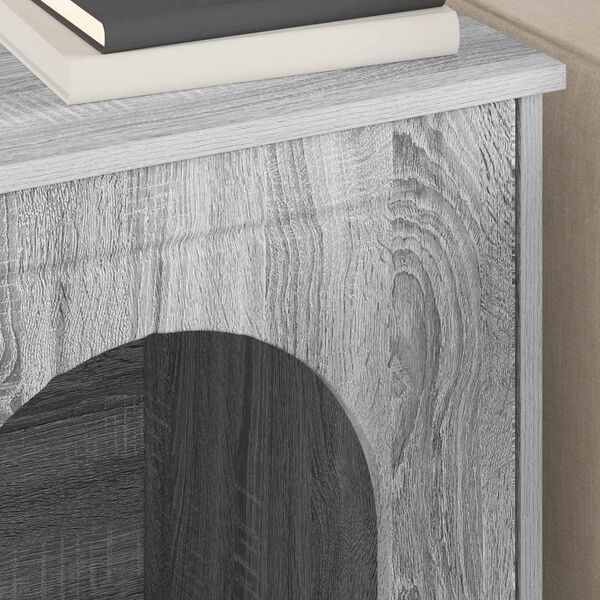 vidaXL Katt hus Gr&aring; Sonoma 53 x 52 x 62 cm Konstruerat tr&auml;