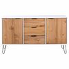 vidaXL Sideboard New York 130,6 x 43 x 73,6 cm Massiv furu