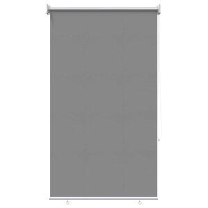 vidaXL Utomhus Rullgardin UV-skydd Ljusgr&aring; 100 x 230 cm (B x H)