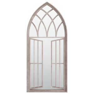 vidaXL Tr&auml;dg&aring;rdsspegel sand 100x45 cm j&auml;rn f&ouml;r utomhusbruk