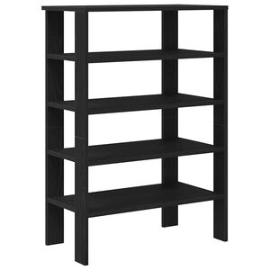 vidaXL Skohylla svart 61x32x87,5 cm konstruerat tr&auml;