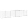 vidaXL Gabionmur galvaniserat st&aring;l 300x30x100 cm