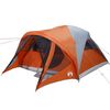 vidaXL Familjetält tunnel 6 person grå och orange vattentätt