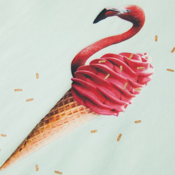 T-shirt för barn ljus mintgrön 92