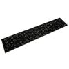 vidaXL K&ouml;ksmatta maskintv&auml;ttbar morgon svart 60x300 cm sammet