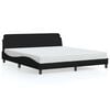 vidaXL Bed Frame "Dover" Black 160x200 cm Fabric