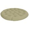 vidaXL Papasan-kudde VIANEN 100% Polyester Ljusgr&ouml;n &Oslash; 130 x 12 cm