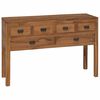 vidaXL Sideboard Naturlig 110 x 35 x 75,5 cm Massivt teaktr&auml;