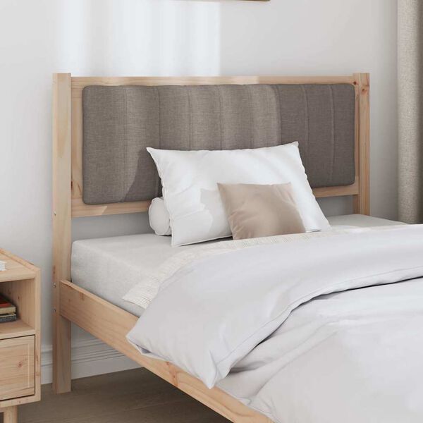 vidaXL Kl&auml;dd s&auml;nggavel med huvudgavel Brun 100 cm Massiv furu